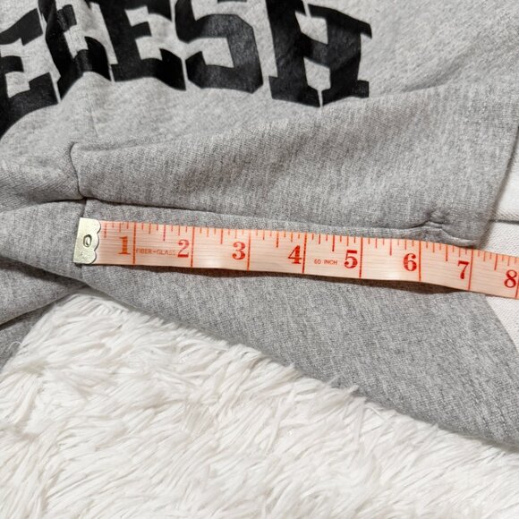 Unisex SHEEESH Fleece Athleisure Short in Black Gray Size Extra Large - Picture 4 of 5